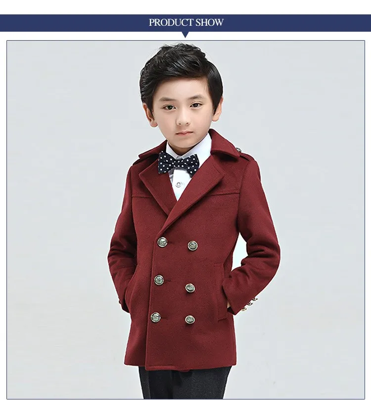 Guangzhou Supplier 3 Piece Grey Suits Boys Formal Winter Coat Buy
