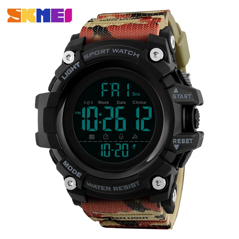 

SKMEI Outdoor Sports Watch Men 50m Waterproof Countdown Digital Watch Alarm Fashion Wristwatches Relogio Masculino 1384