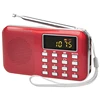Portable fm radio usb radio sd card reader speaker radio with torch light