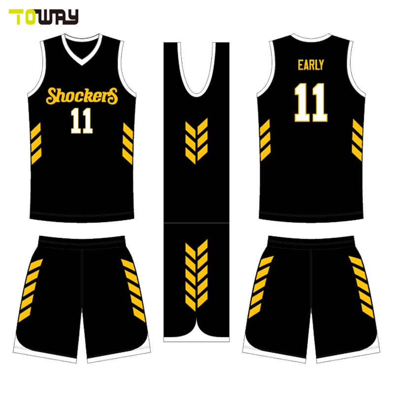 yellow black basketball jersey
