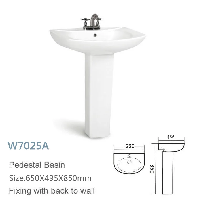 650 Mm Length Big Size Ceramic Free Standing Wash Basin Price Buy