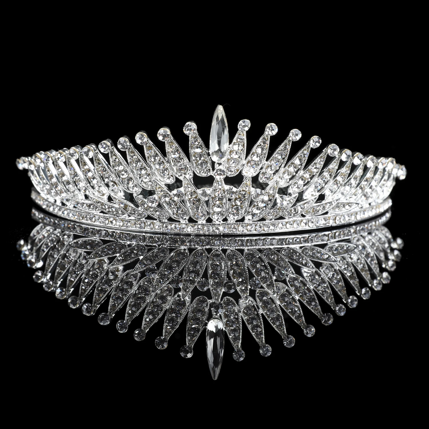 

ACS830 wedding tiara de novia headdress Fashion Jewelry Design handmade rhinestone crown ballet tiara headpiece, Silver