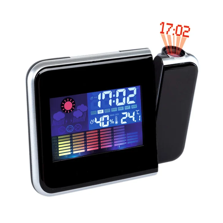 
Top Selling Oem LED Digital Display Electronic Projection Clock With Temperature Station 
