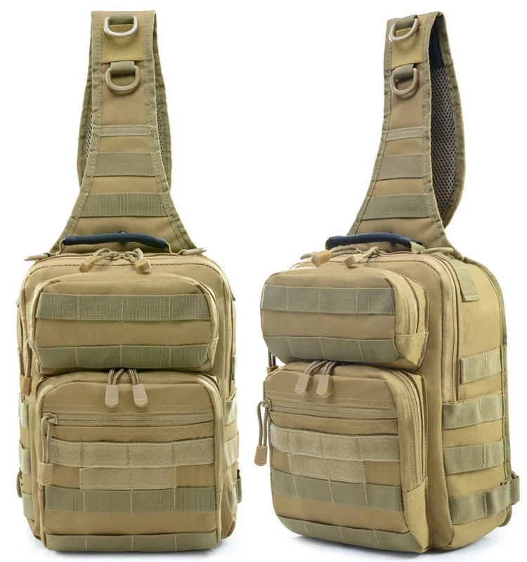 Tactical Single Shoulder Messenger Bag, Chest Bag, Casual Office Small shoulder cross body backpack for men women