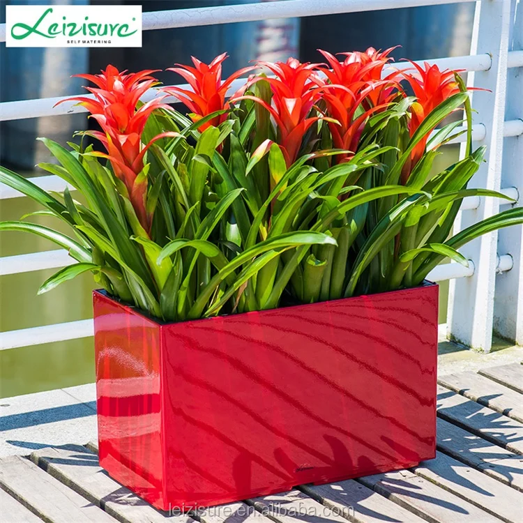 

Outdoor Landscape Square Self Watering Combined Special Polished Plastic Plant Pot