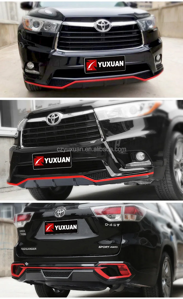 Car Front Bumper And Rear Bumper Parts For Toyota Highlander Buy