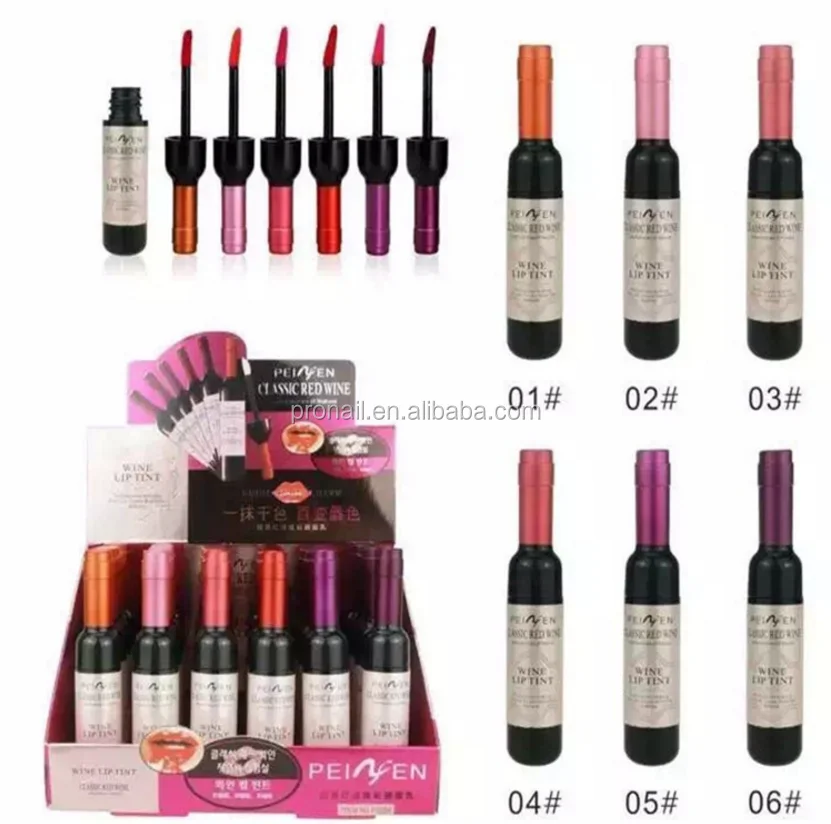 

Ready To Ship Waterproof Matte Color Wine bottle Organic Lip Cheek Tint