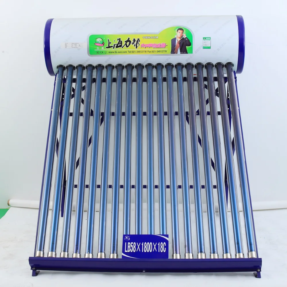 Compact Pressurized Glass Pipe Solar Water Heater Roof System Buy