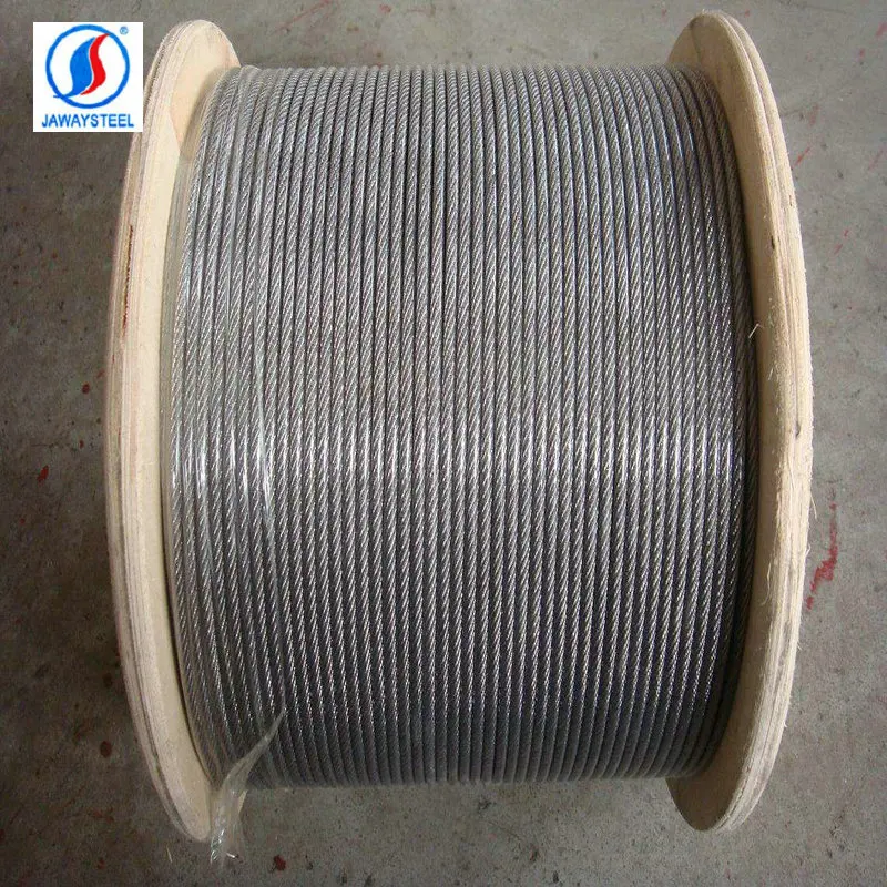 Aisi316 Aisi304 Stainless Steel Wire Rope 40mm 6x19s+fc 6x19s+iwr 6x19w ...