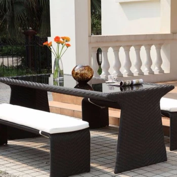 New Design Beer Garden Table And Bench Restaurant Bench Seat Resin