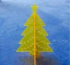 Clear yellow plastic acrylic small christmas tree for sale