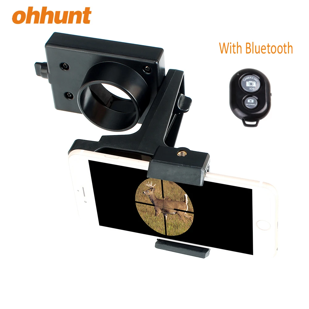 

Ohhunt Universal Smart Phone Adapter Mount For Rifle Scope Spotting Scope, Black
