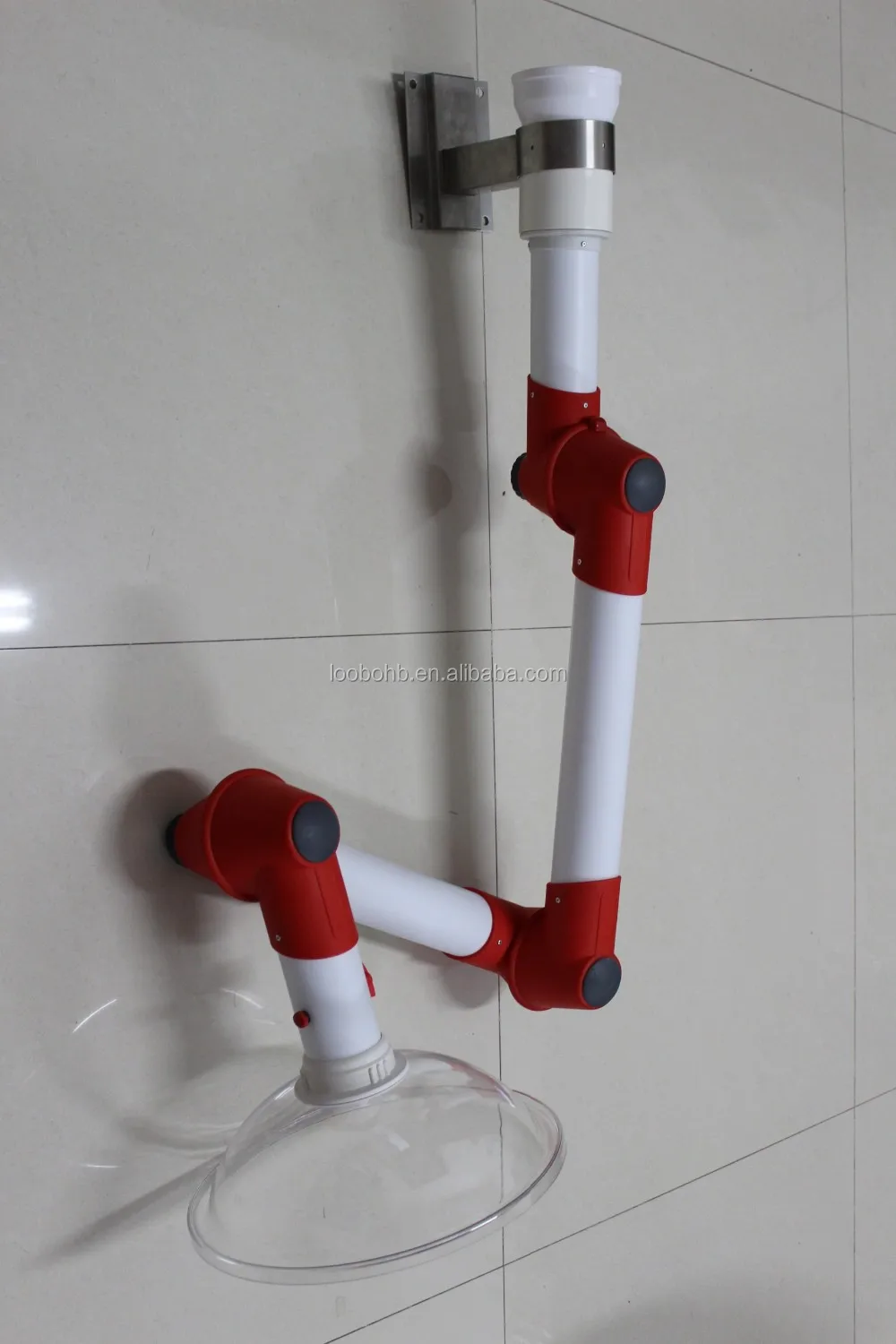 
Flexible duct suction hood / lab pp fume extraction arm / ceiling mounted pp arm 