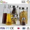 hot sale glass oil vinegar bottle pasta storage canister jar