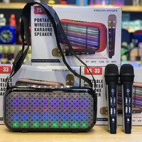 

YS-33 bocina portable two wireless karaoke speaker with microphone lamp recording