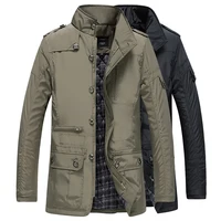 

Free shipping high quality mens outerwear cotton windproof warm coat long thick clothes waterproof jacket for men