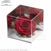 Weitu cube box custom size wholesale clear acrylic flower box