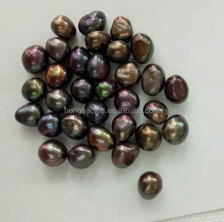 

Vacuum Packaging Large Size 10-11mm Baroque Pearl Oyster Peacock Pearl Stock