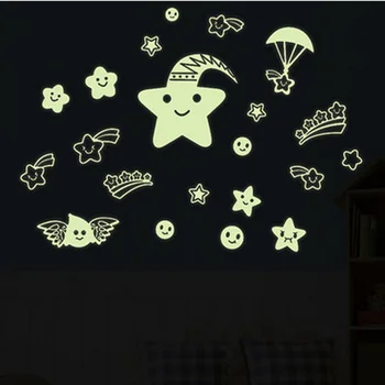 Glow In The Dark Star Wall Paper Sticker For Room Decoration Sticker Buy Wall Paper Sticker Product On Alibaba Com