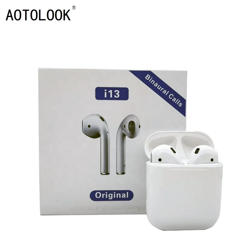 

AOTOLOOK New i13 tws wireless mini earphones BT 5.0 +EDR wireless In-ear earbuds HiFi surround super bass For Android iPhone