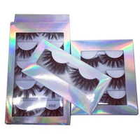 

Custom lashes boxes, holographic paper lases boxes, wholesale high quality 3d mink15mm 25mm lashes 100% mink hand made lashes