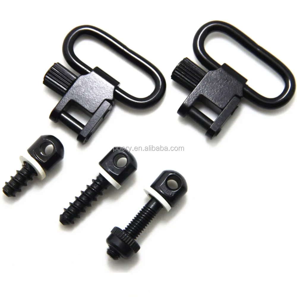 

Hunt Accessories Kit For Gun Rifle Hunting W/Screws QD Sling Mount, Black