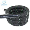 Black With Colorful Line Training Battle Rope Polyester Fiber+Rubber Fitness Battle Rope