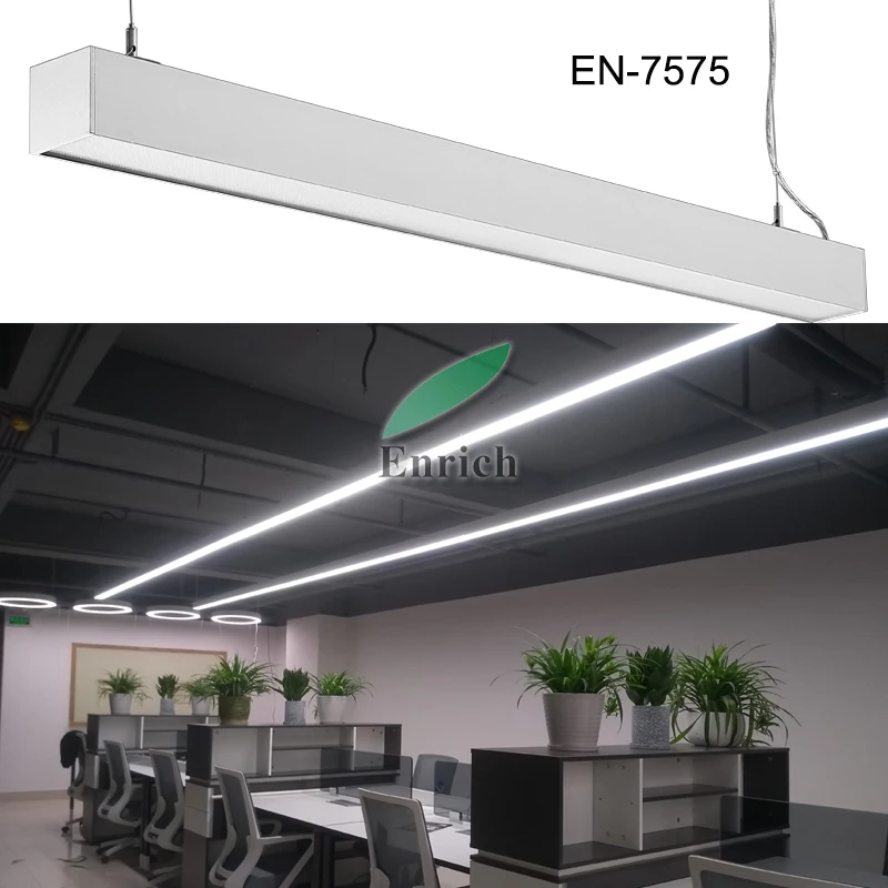 50000hours connectable led hanging linear lighting with 2ft/4ft/6ft/8ft length