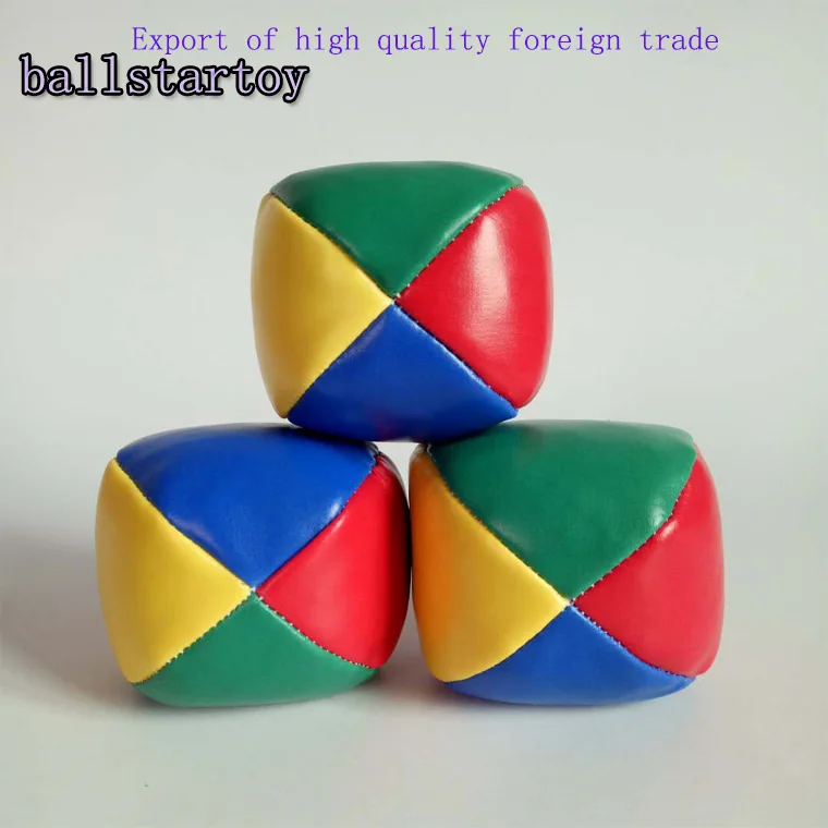 2 Inch Worldwide Circus Juggling Club Equipment Good Custom Leather Juggling 3 Balls Bean Bag