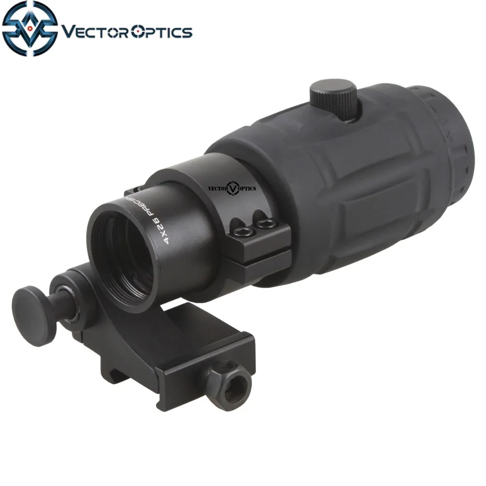 

Vector Optics Rubber Armored Adjustable AR15 Red Dot Tactical 3x 4x 5x Magnifier Scope with Flip to Side QD Mount 30MM Hunting