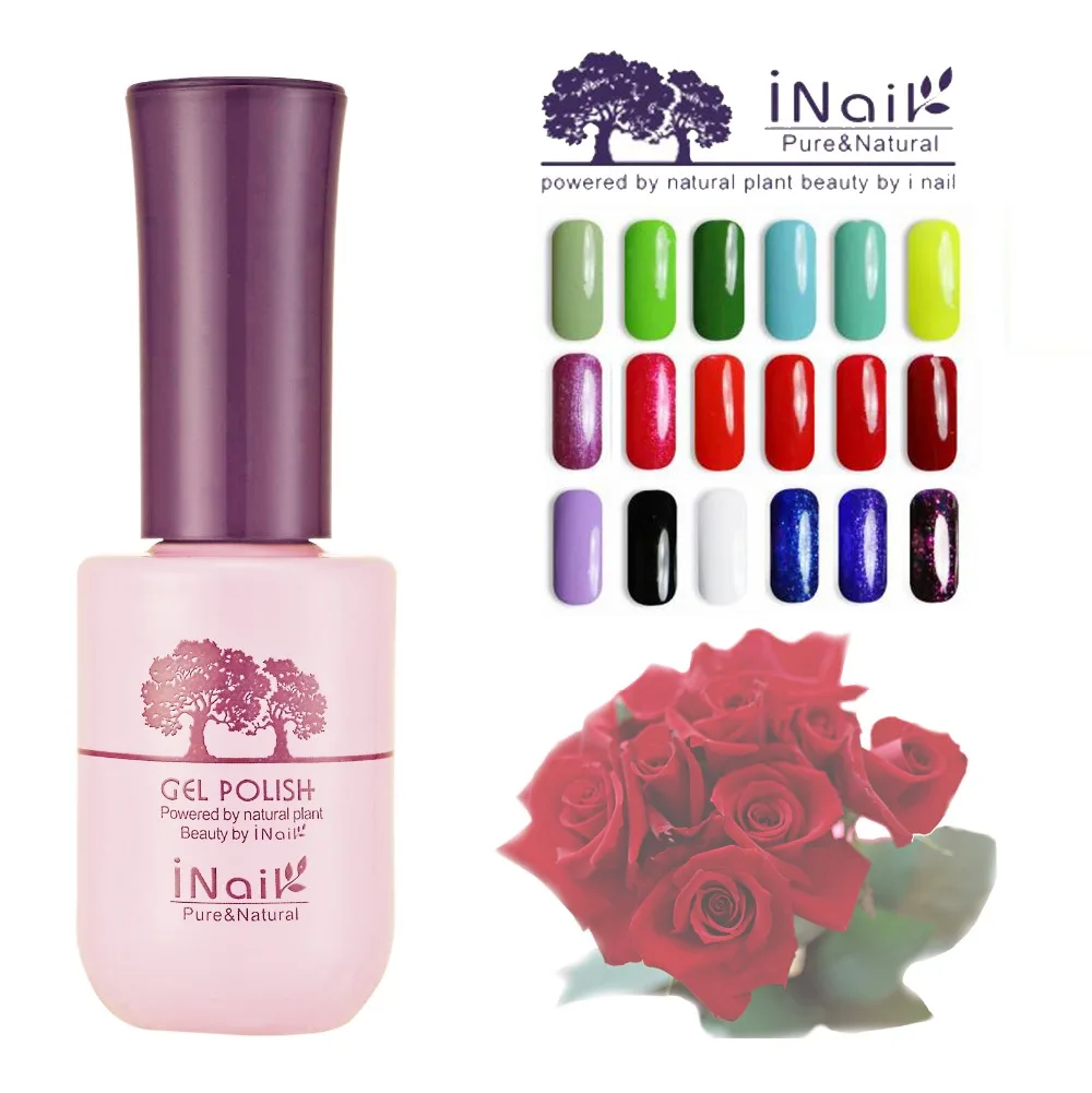 Free shipping 12pcs Inail Rose Aroma Faint Scent UV Gel Polish 15ml 78 charming colors for
