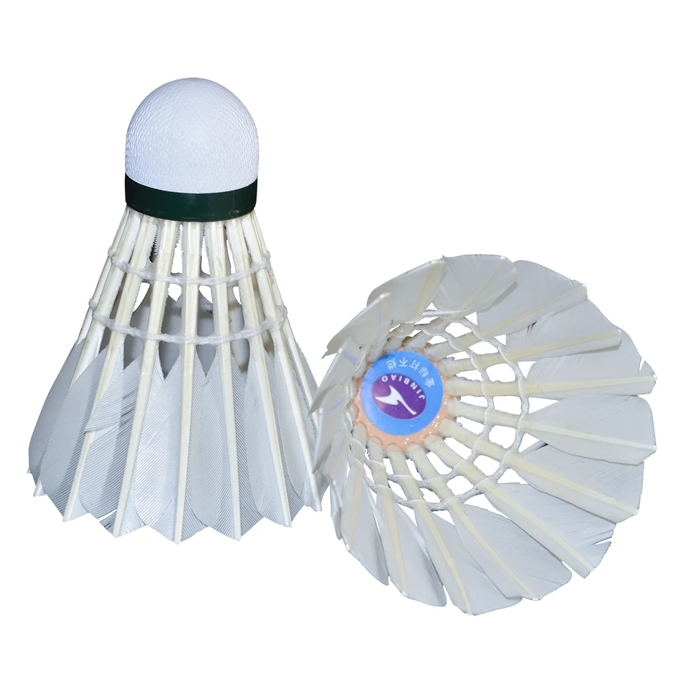 Class A Natural Goose Feather Oem Badminton Tournament Shuttlecock (12