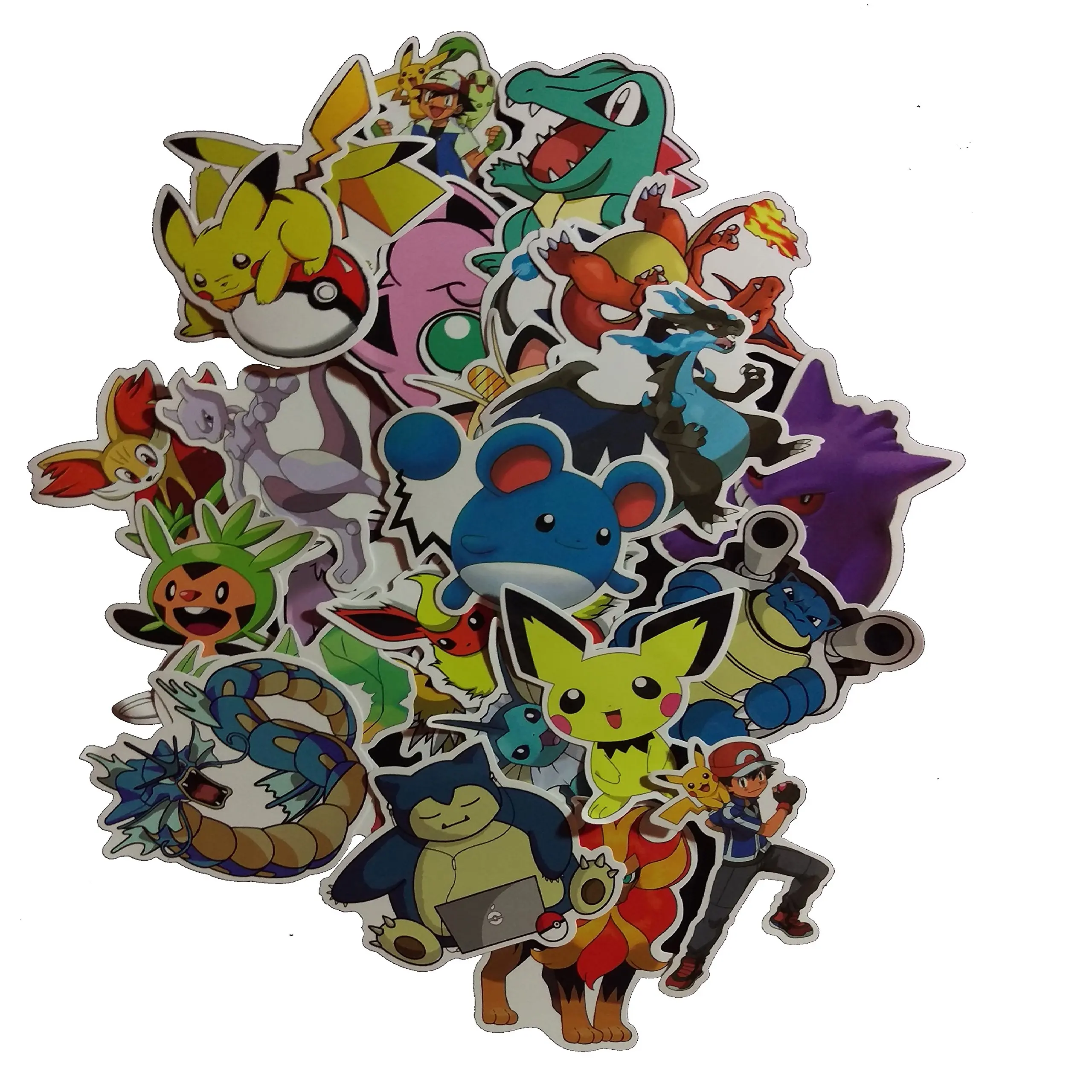 Pokemon Decal Stickers For Kids 64 pcs