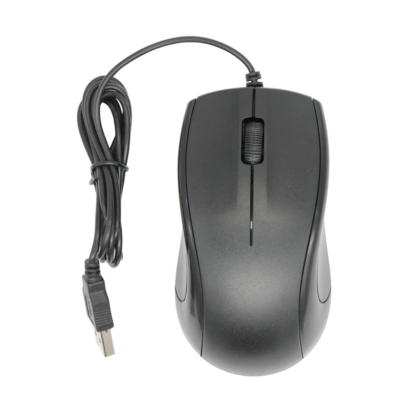 VCOM factory custom black wired computer mouse USB optical mouse