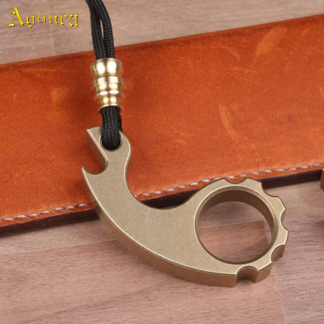 Titanium Alloy Tools Keychain Finger Ring