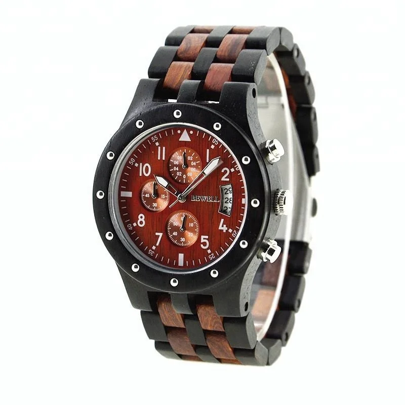 

Handcrafted Bewell wooden watch cool watches men business for sale