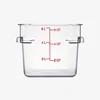 Hot sale factory clear plastic coffee container square box and bin