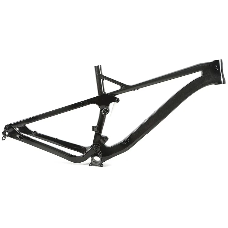 2017 superlight full suspension carbon mountain bike frame with BB92 bottom bracket