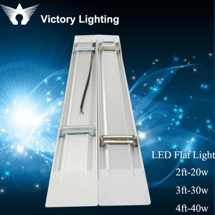 Led linear light fixture 40W Indoor ceiling surface mounted LED Batten light tube/ flat led tube/narrow led