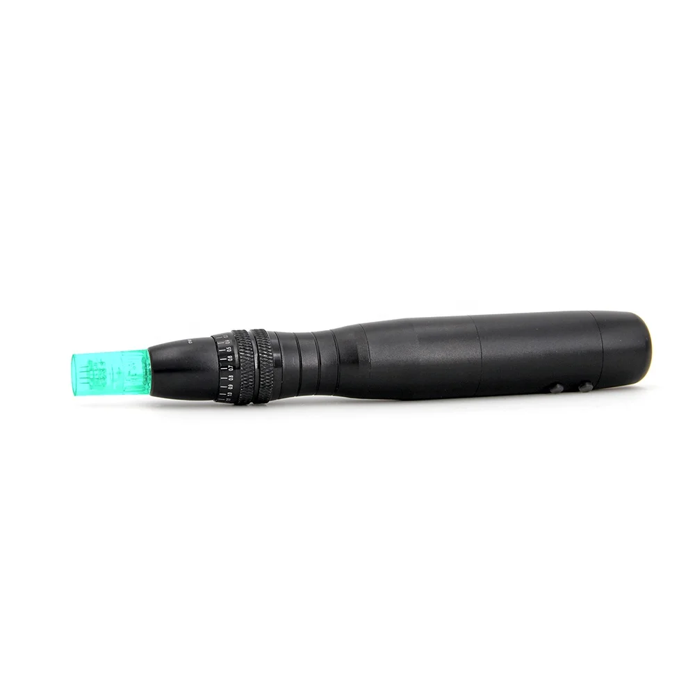 

Custom gold black silver electric derma pen with 7 led light therapy