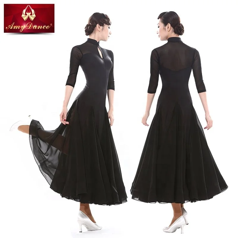 
Luxury fashion black summer elegant floral long modern ice silk qipao cheongsam 