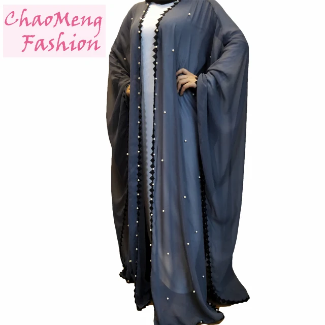 

1653# Oct 10% Off New Modal In Dubai long maxi dress islamic muslim style kaftans wholesale india butterfly abaya, Blue/customized