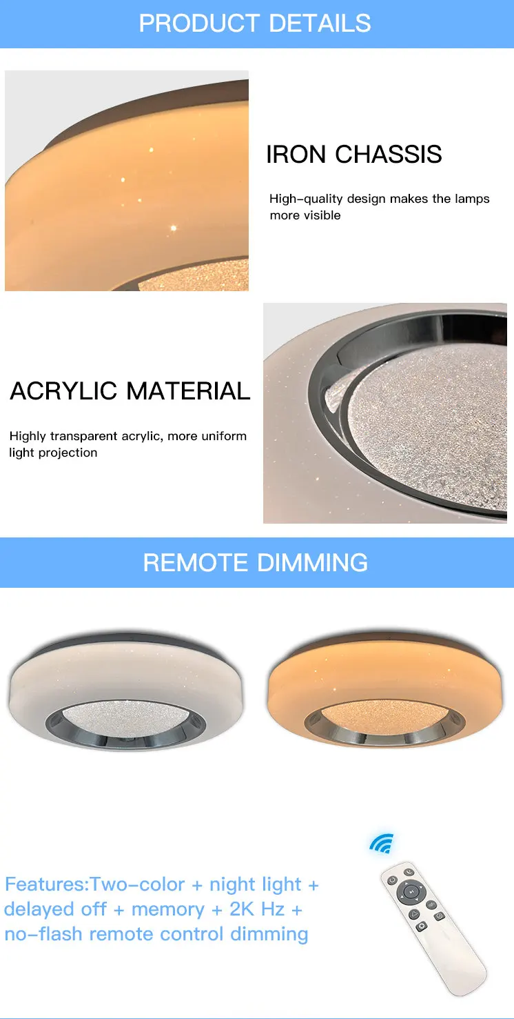 China supplier ceiling led lighting for livingroom with decorative lamp cover of ceiling light