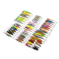 

56pcs Fishing lure set Minnow Crank Bait fishing lure kit