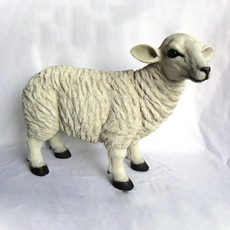 life size resin sheep