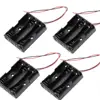 Wholesale Plastic Storage Case Holder Clip Type with Wire 22AWG Spring Lead Flat Tip Container DI 1pcs 3xAA Battery 4.5V LR6 UM3