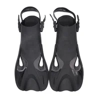 

Surfing Diving Fins Open Heel Rubber Swimming Transparent Underwater Sports Flippers
