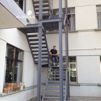 Outside Build Used Metal Fire Escape Stairs Outside Build Used Metal Fire Escape Stairs
