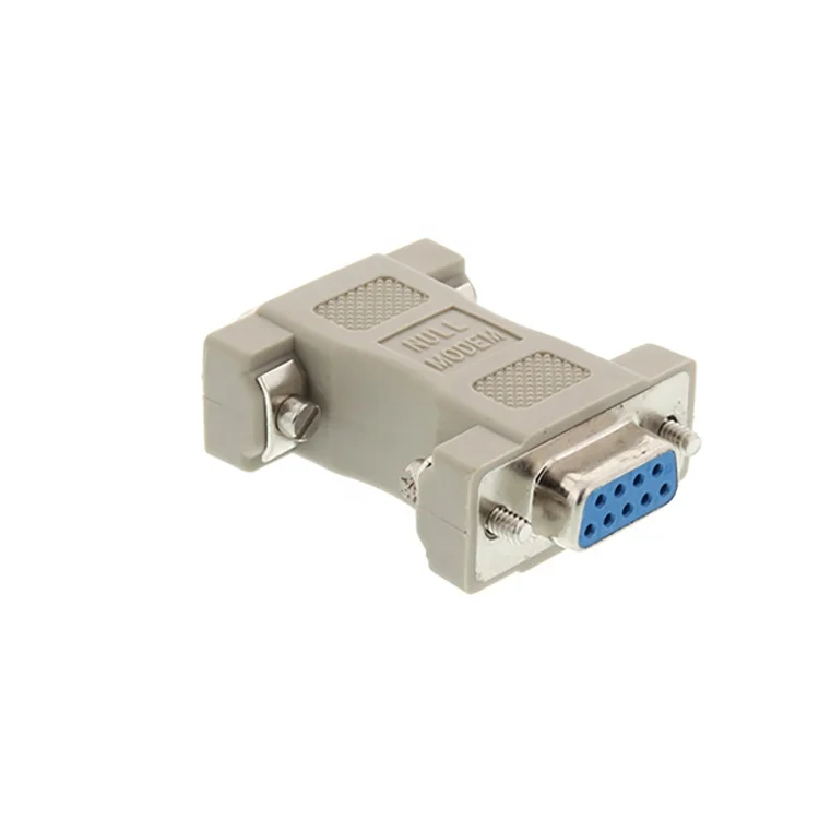 

Beige DB9 Female to 9 pin D-sub RS232 Female Null Modem Adapter