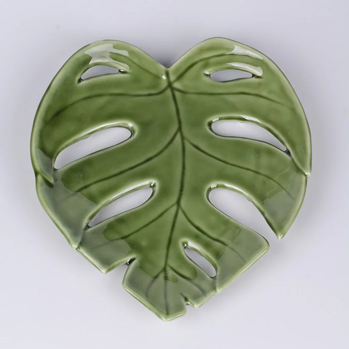 ceramic dishes, porcelain dishes, ceramic plates, dish plates, ceramic leaf, leaf dishes